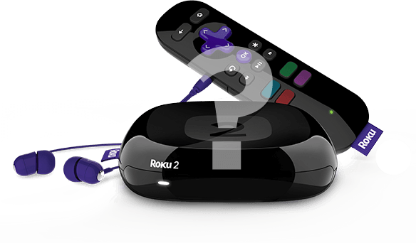 Roku 2 with headphones and remote