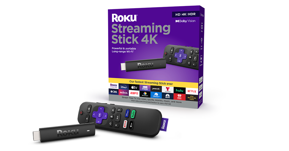 Roku® Streaming Stick® 4k Powerful And Portable Hd And 4k Streaming Stick
