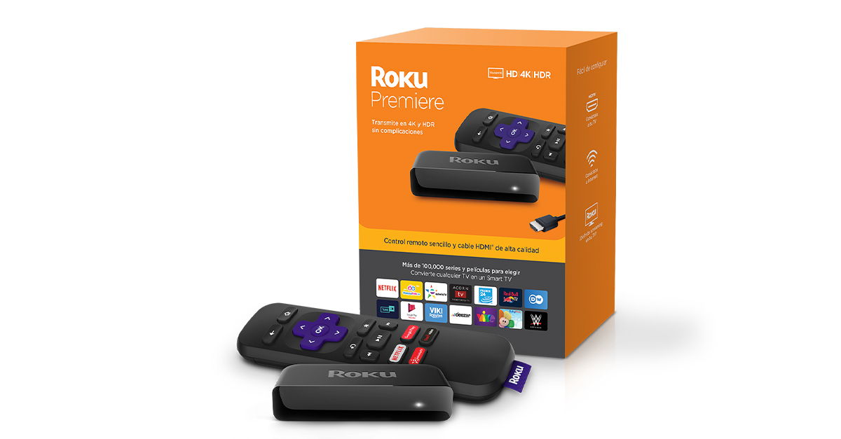 Convertidor Smart Tv Roku Premiere 4K HDR HD