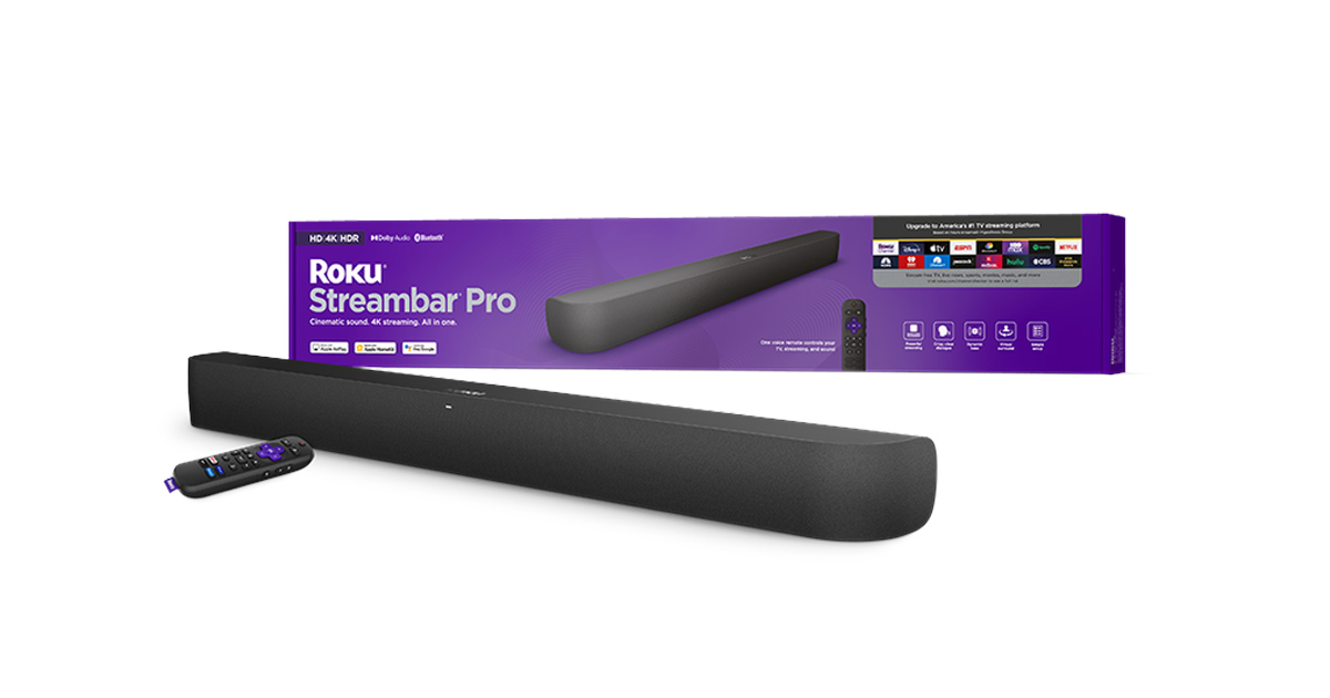 Roku® Streambar®, Roku Soundbar & 4K streaming