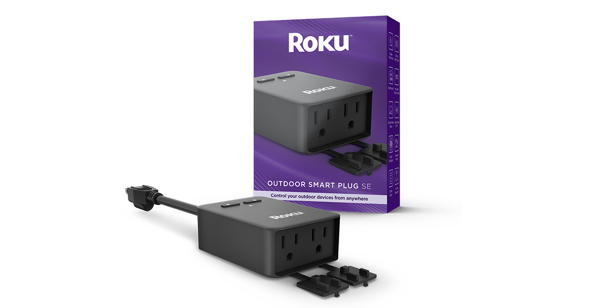Roku Outdoor Smart Plug SE Outdoor Smart Outlet Roku