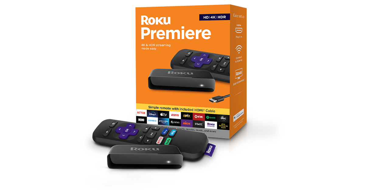 Roku Premiere  4K/HDR Streaming Media Player with Premium High