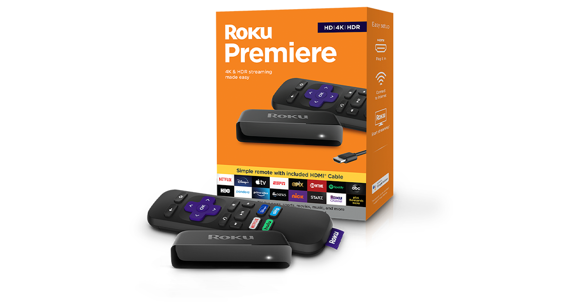 Roku Premiere, 4K HDR Streaming Player