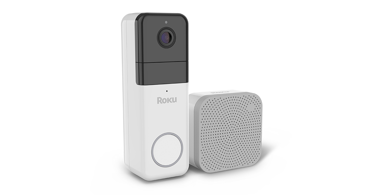 Roku Wirefree Video Doorbell & Chime Doorbell Cameras Roku