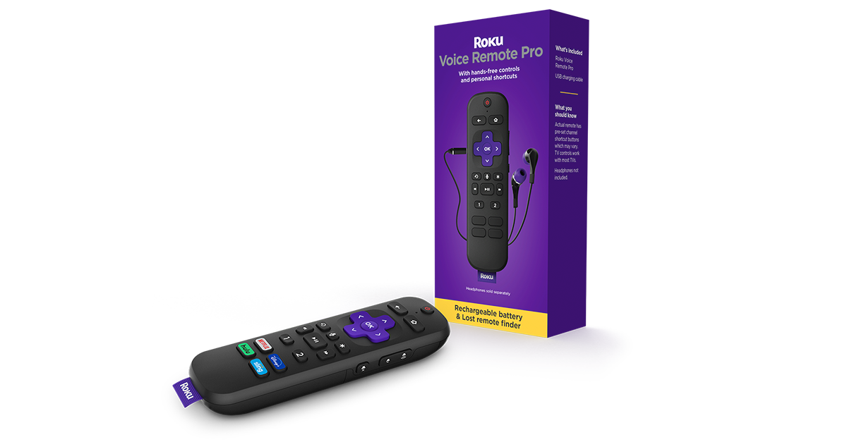 Roku Voice Remote Pro Rechargeable Voice Remote Roku, 48% OFF