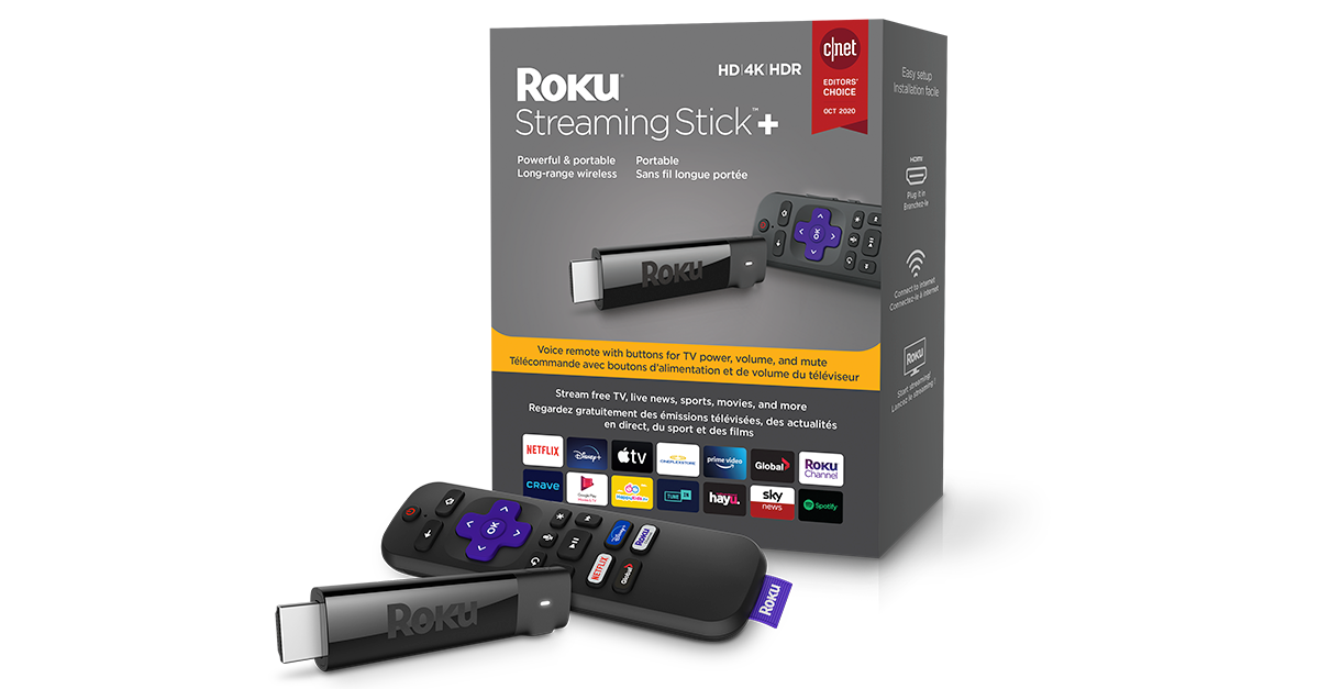 Roku® Streaming Stick™+ | HD, 4K & HDR Streaming Device | Roku Canada