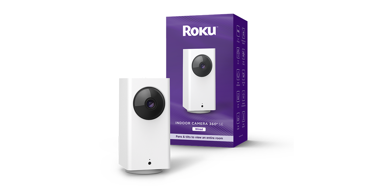Roku Indoor Camera 360° SE Indoor Security Cameras Roku