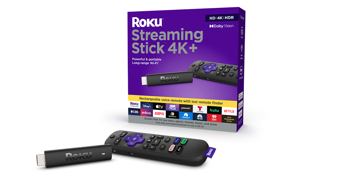 Roku® Streaming Stick® 4K+ | Powerful & portable