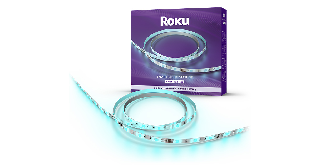 Roku Smart Home Smart Light Strip SE 16.4 Foot with 16 Million Color Options, White Light Option, and Custom Presets - Indoor, Size: 16.4