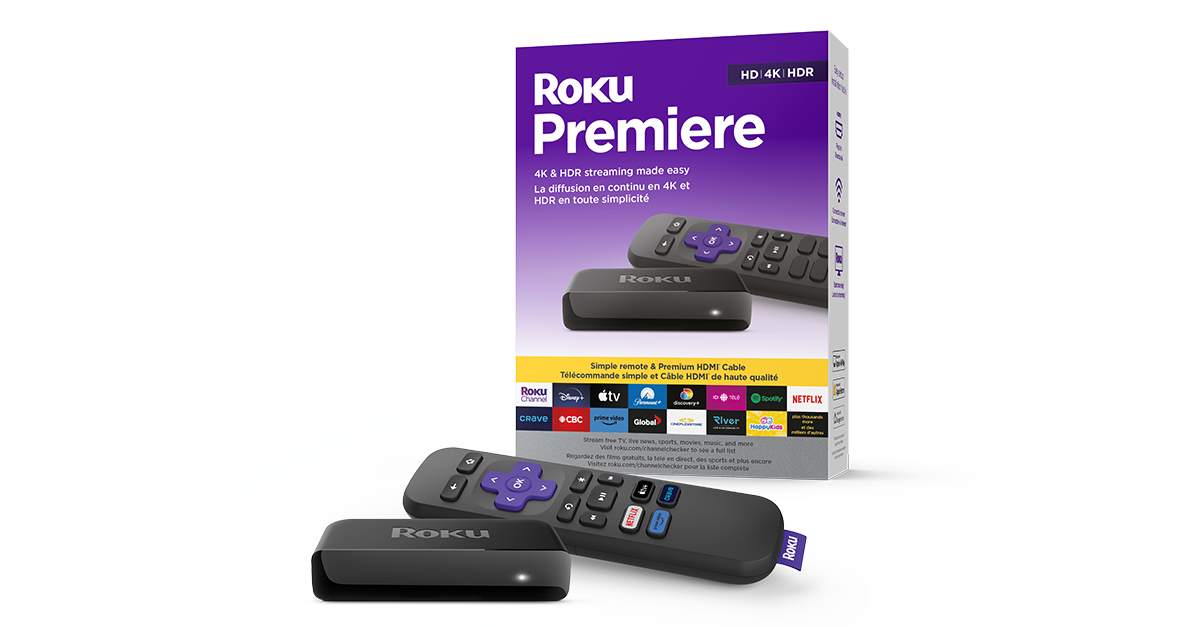 Roku Premiere 4K HDR Streaming Player Roku CA